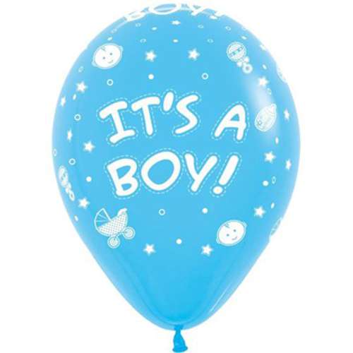 It's A Boy Baby Shower Balloons - Click Image to Close